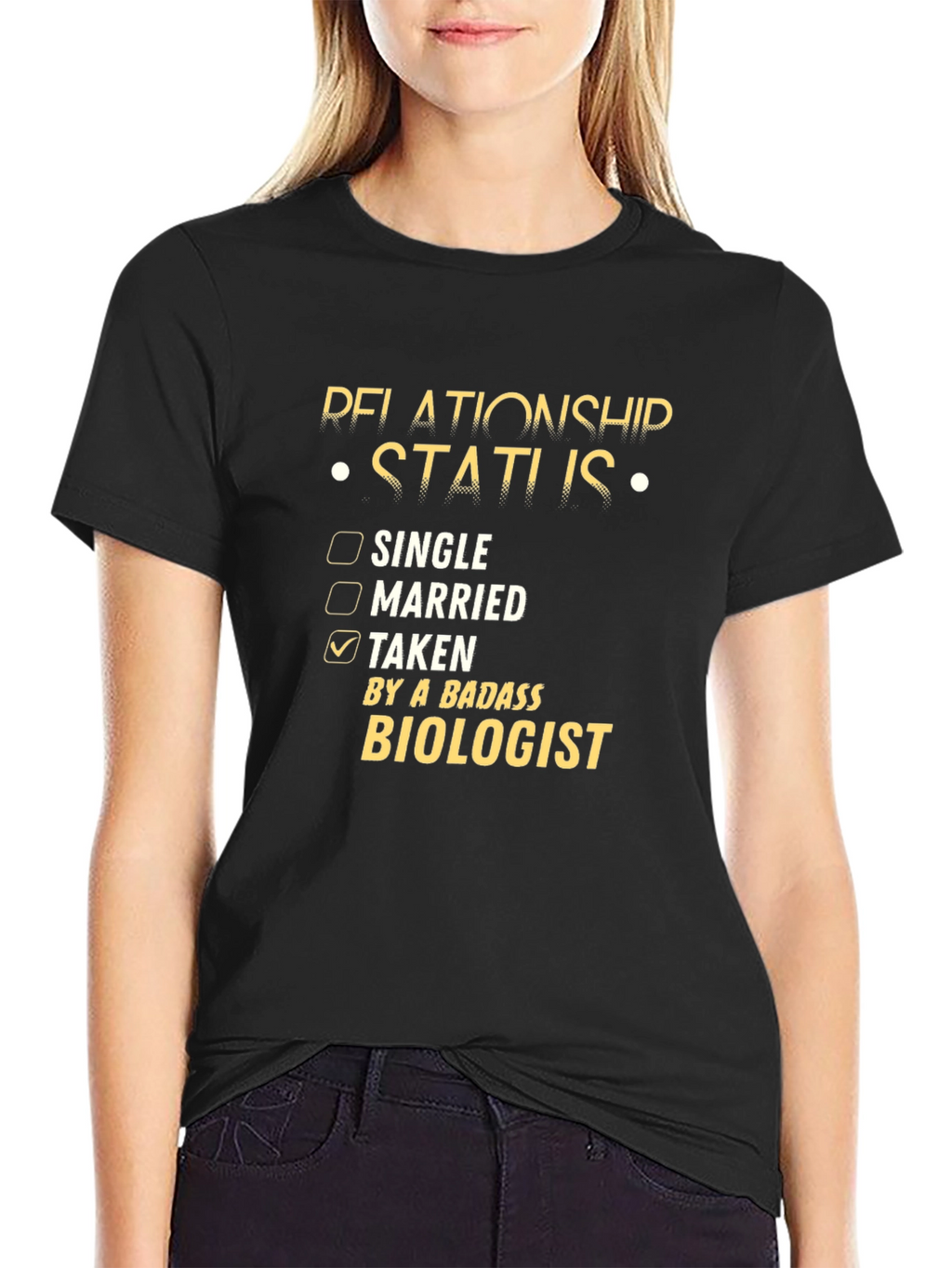 Relationship Status: Taken by a Badass Biologist T-Shirt