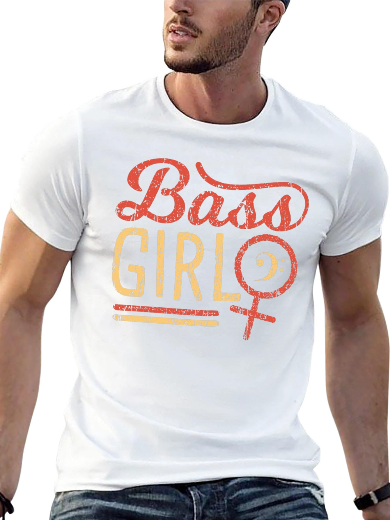 Bass Girl Black T-Shirt - Music Lover Tee