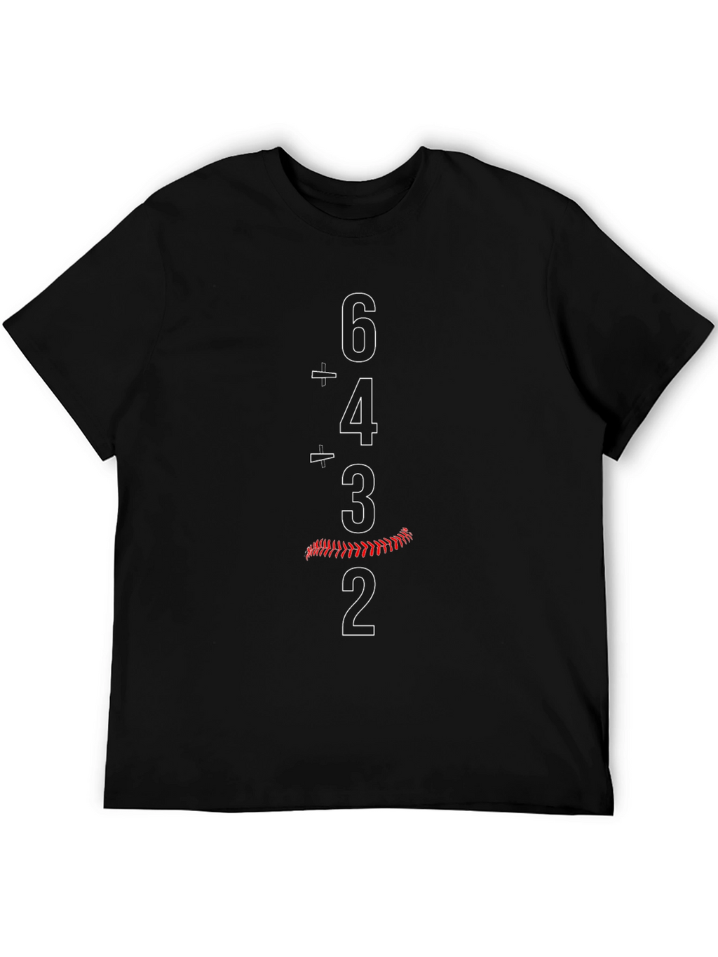 Baseball 6-4-3-2 T-Shirt - Double Play Style