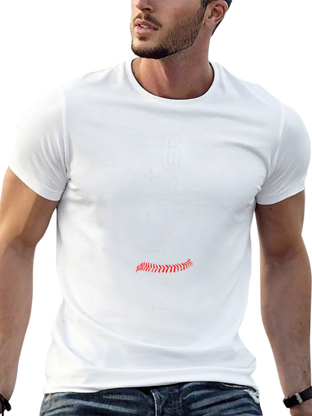 Baseball 6-4-3-2 T-Shirt - Double Play Style