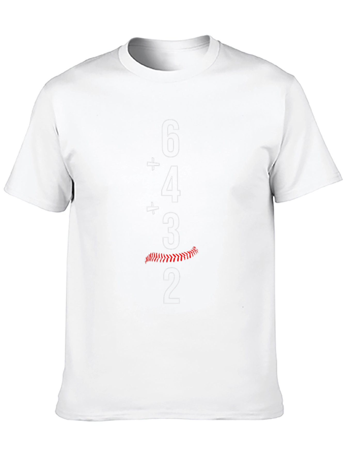 Baseball 6-4-3-2 T-Shirt - Double Play Style