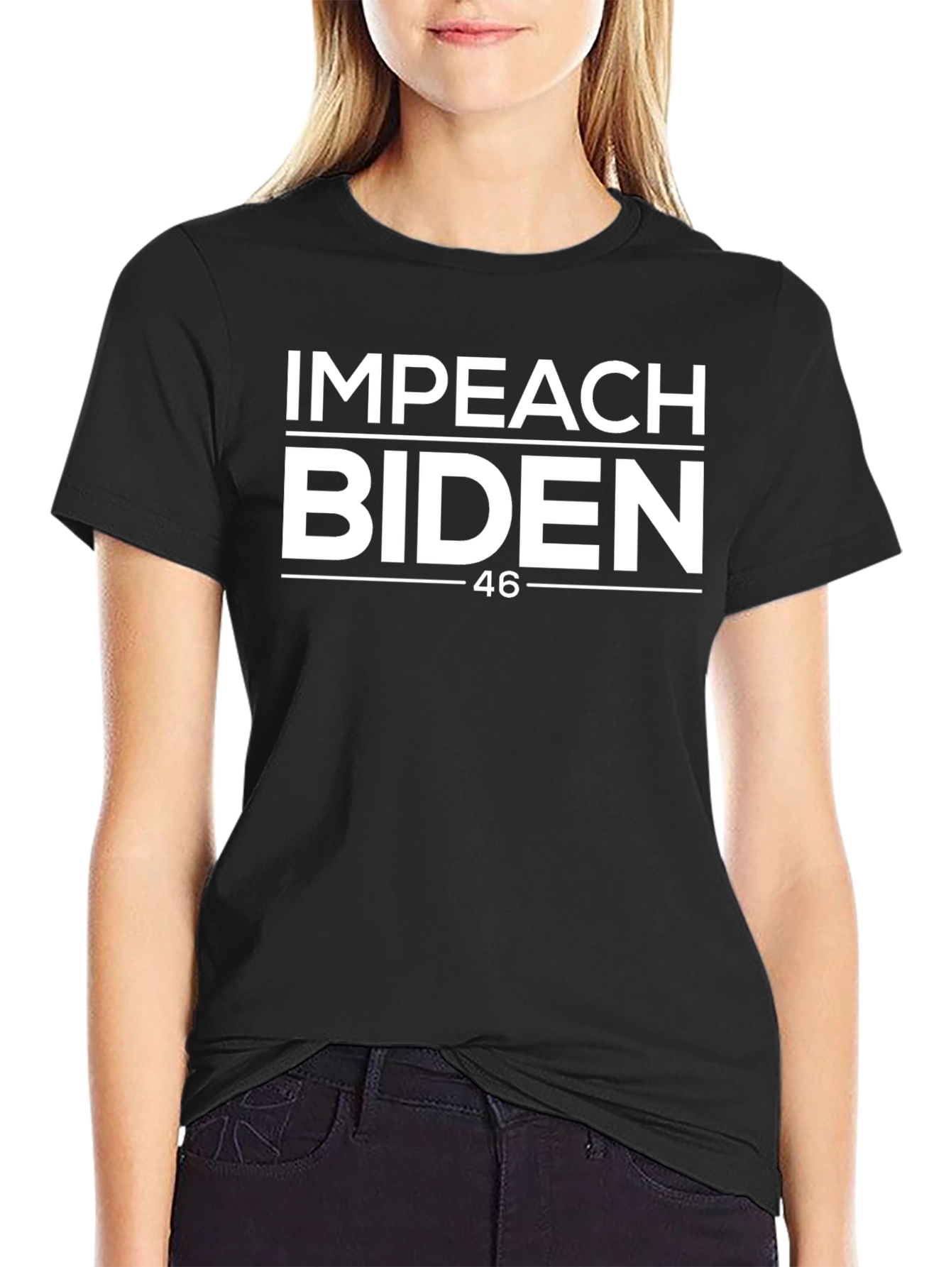 Impeach Biden 46 T-Shirt - Political Statement Tee