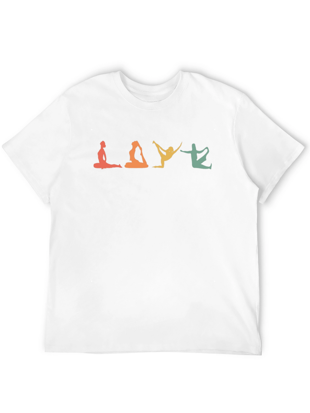 Yoga Poses Tee -  Relaxed Fit Black T-Shirt