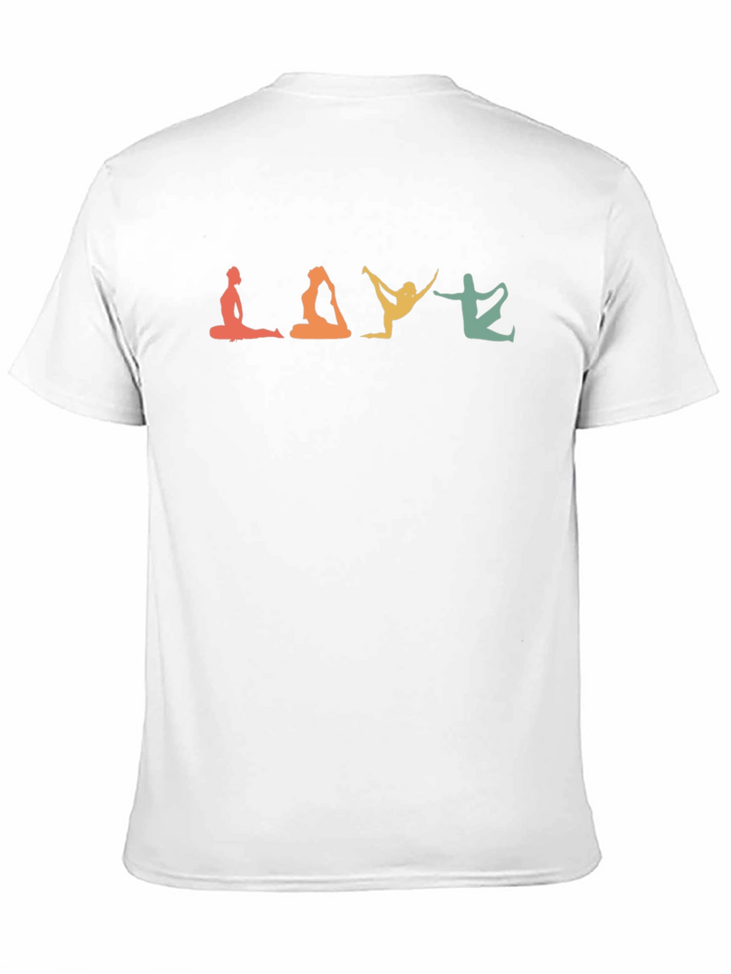 Yoga Poses Tee -  Relaxed Fit Black T-Shirt