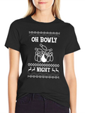 Oh Bowly Night T-Shirt - Bowling Holiday Tee