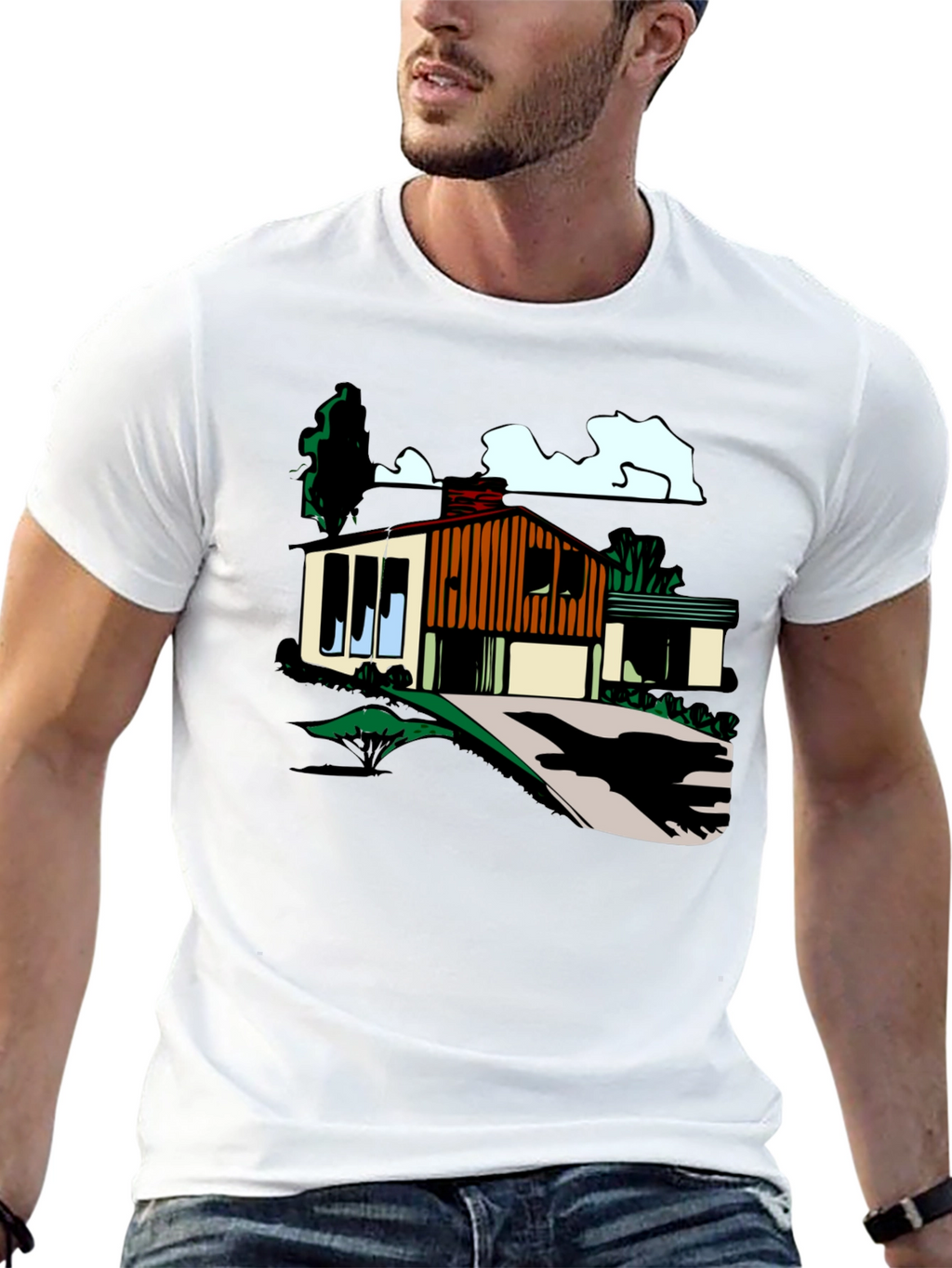 Mid-Century Modern House Graphic Tee