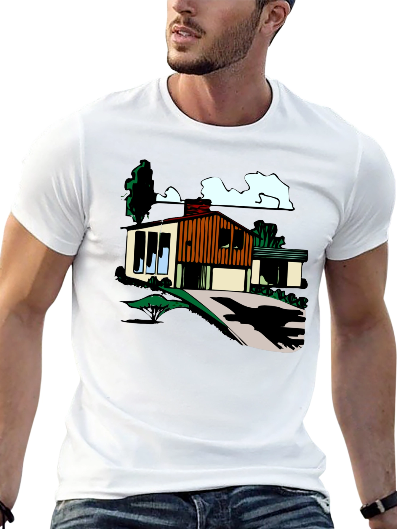 Mid-Century Modern House Graphic Tee