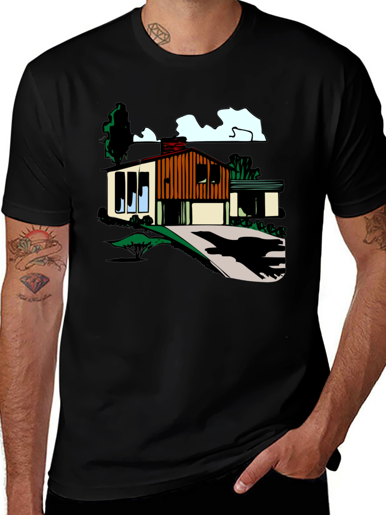 Mid-Century Modern House Graphic Tee