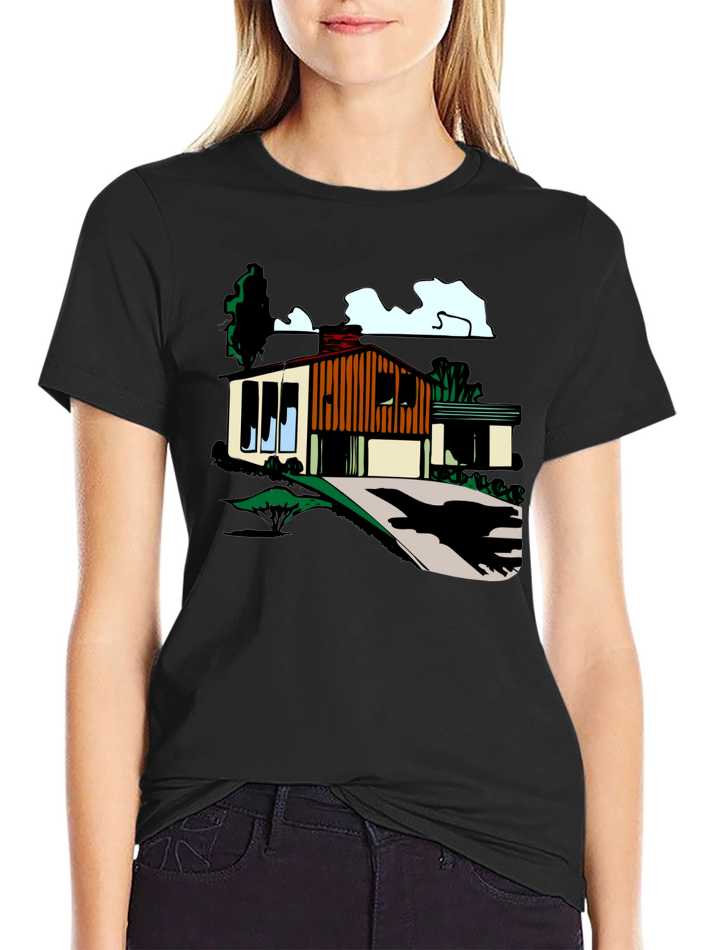 Mid-Century Modern House Graphic Tee