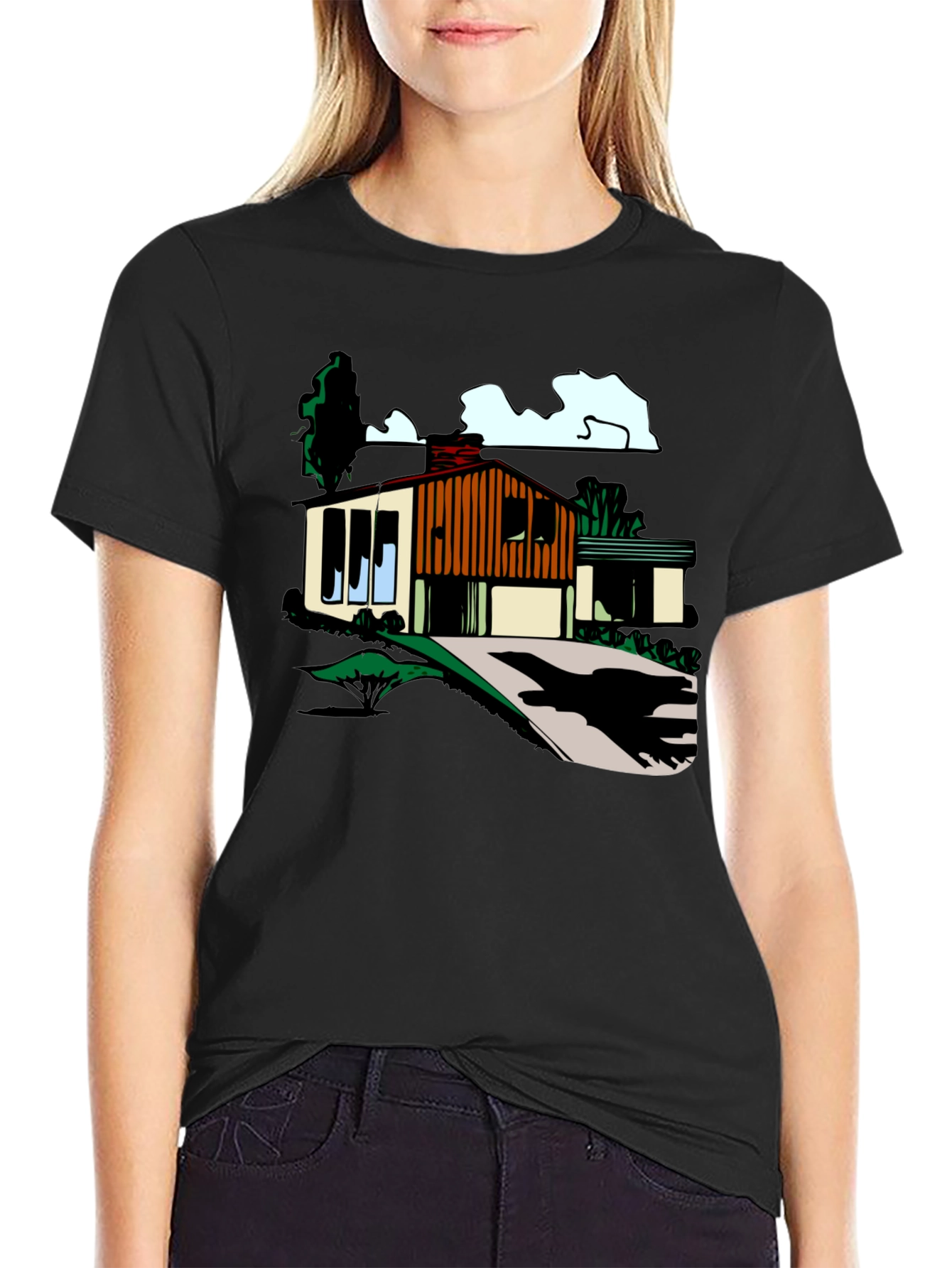 Mid-Century Modern House Graphic Tee