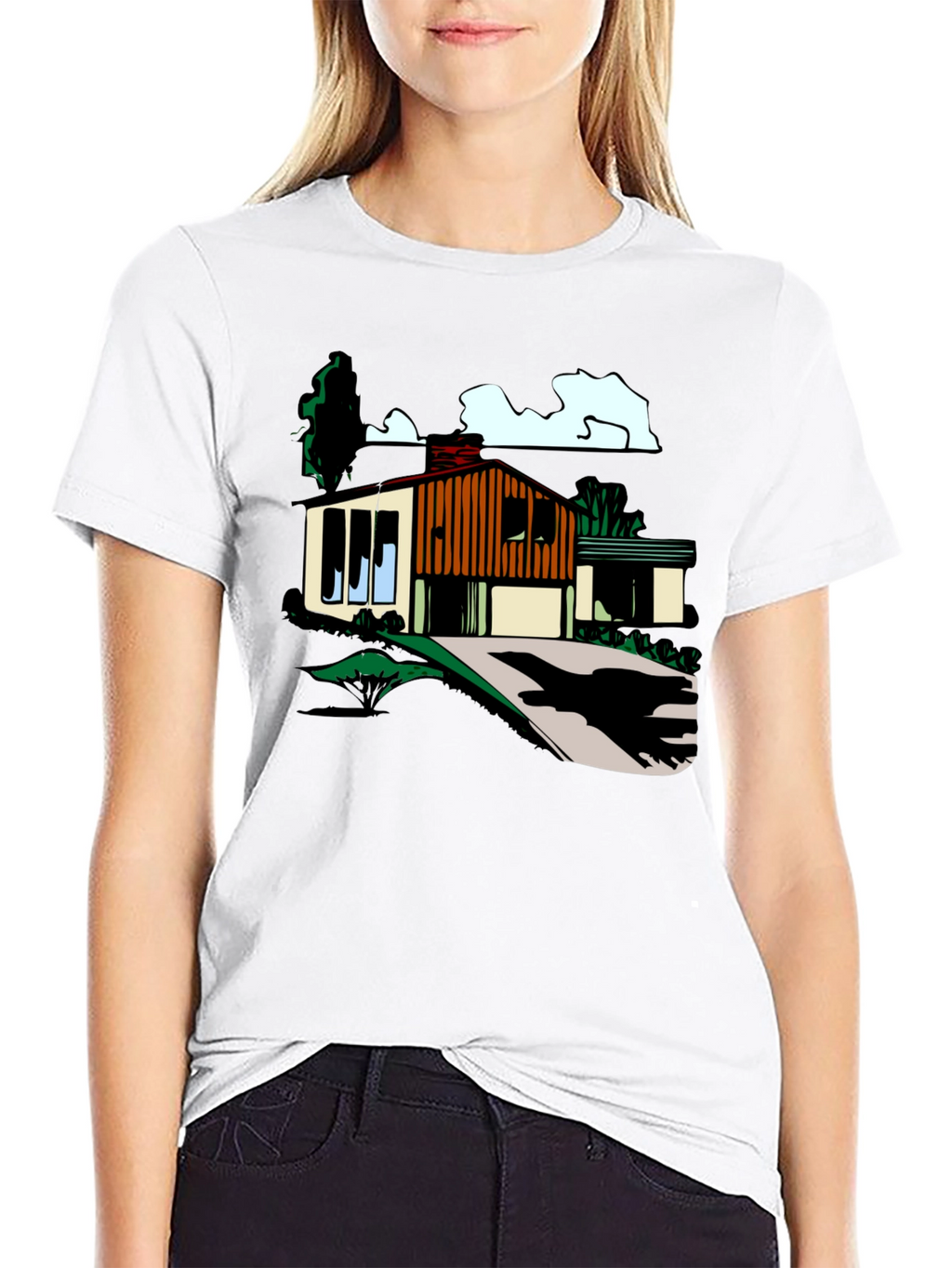 Mid-Century Modern House Graphic Tee