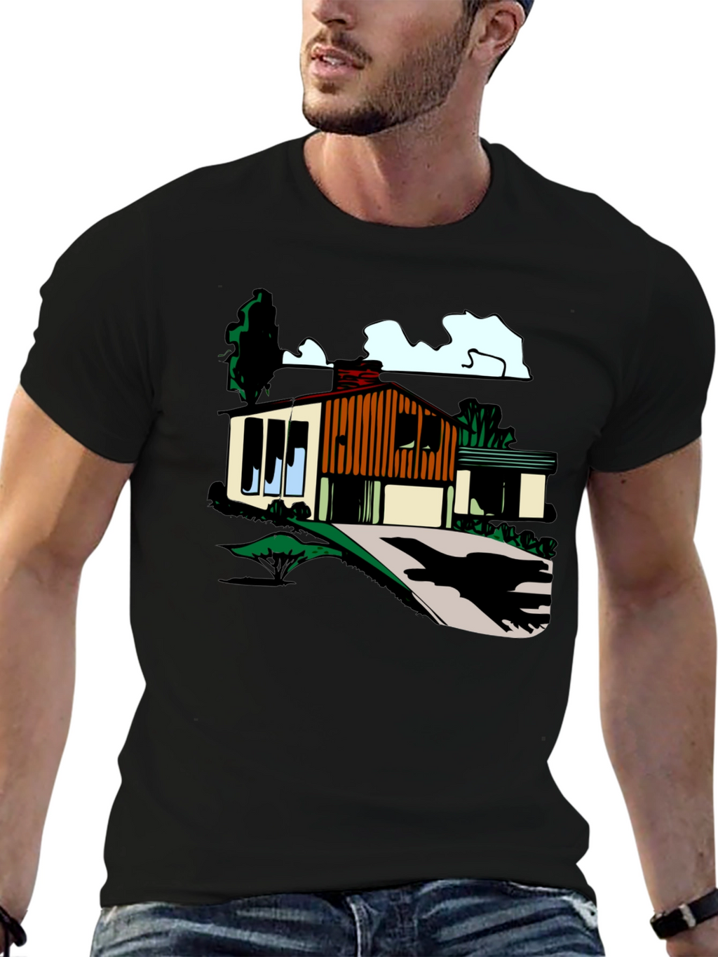 Mid-Century Modern House Graphic Tee