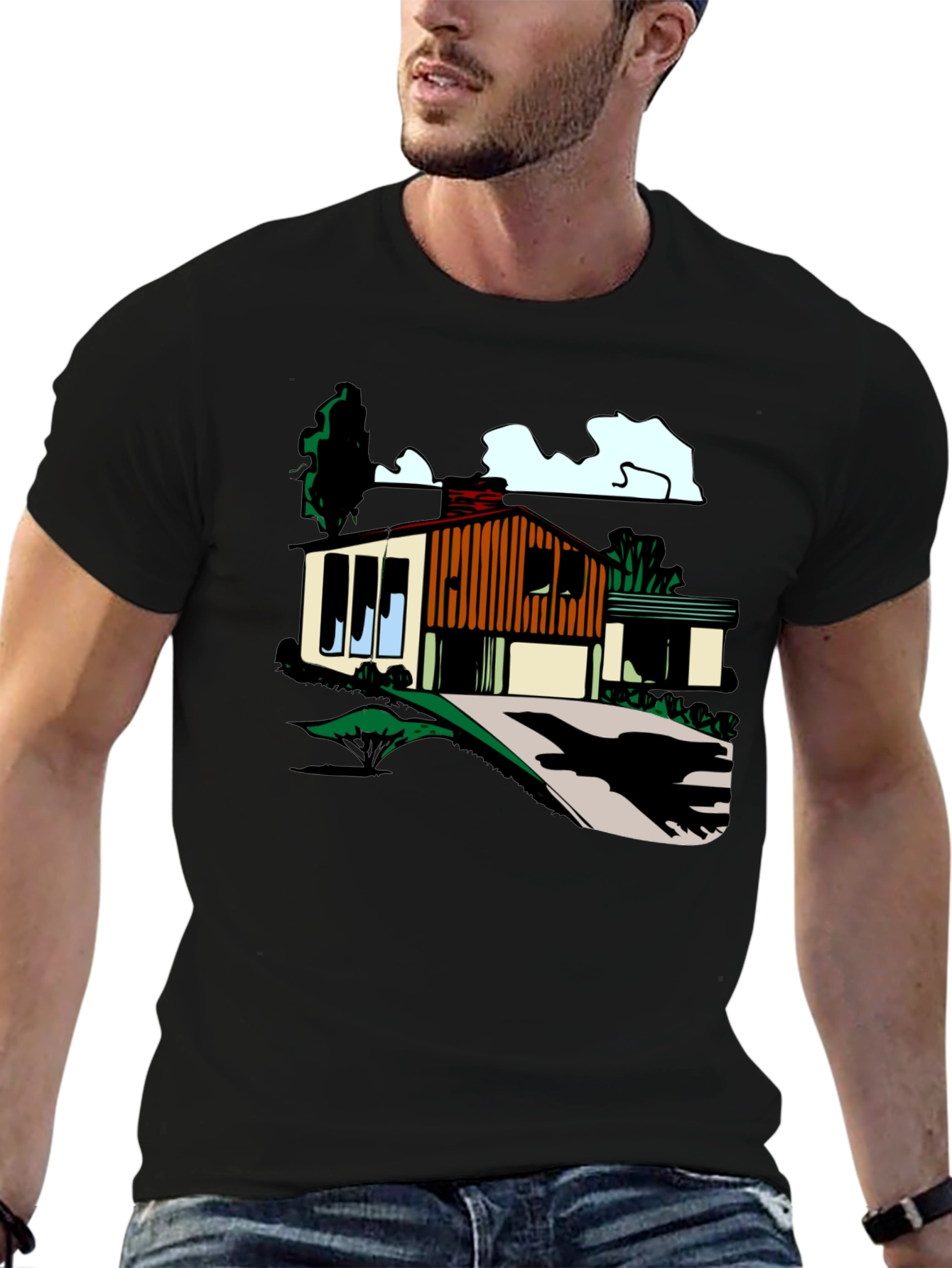 Mid-Century Modern House Graphic Tee