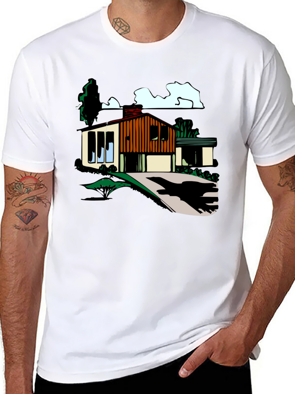 Mid-Century Modern House Graphic Tee