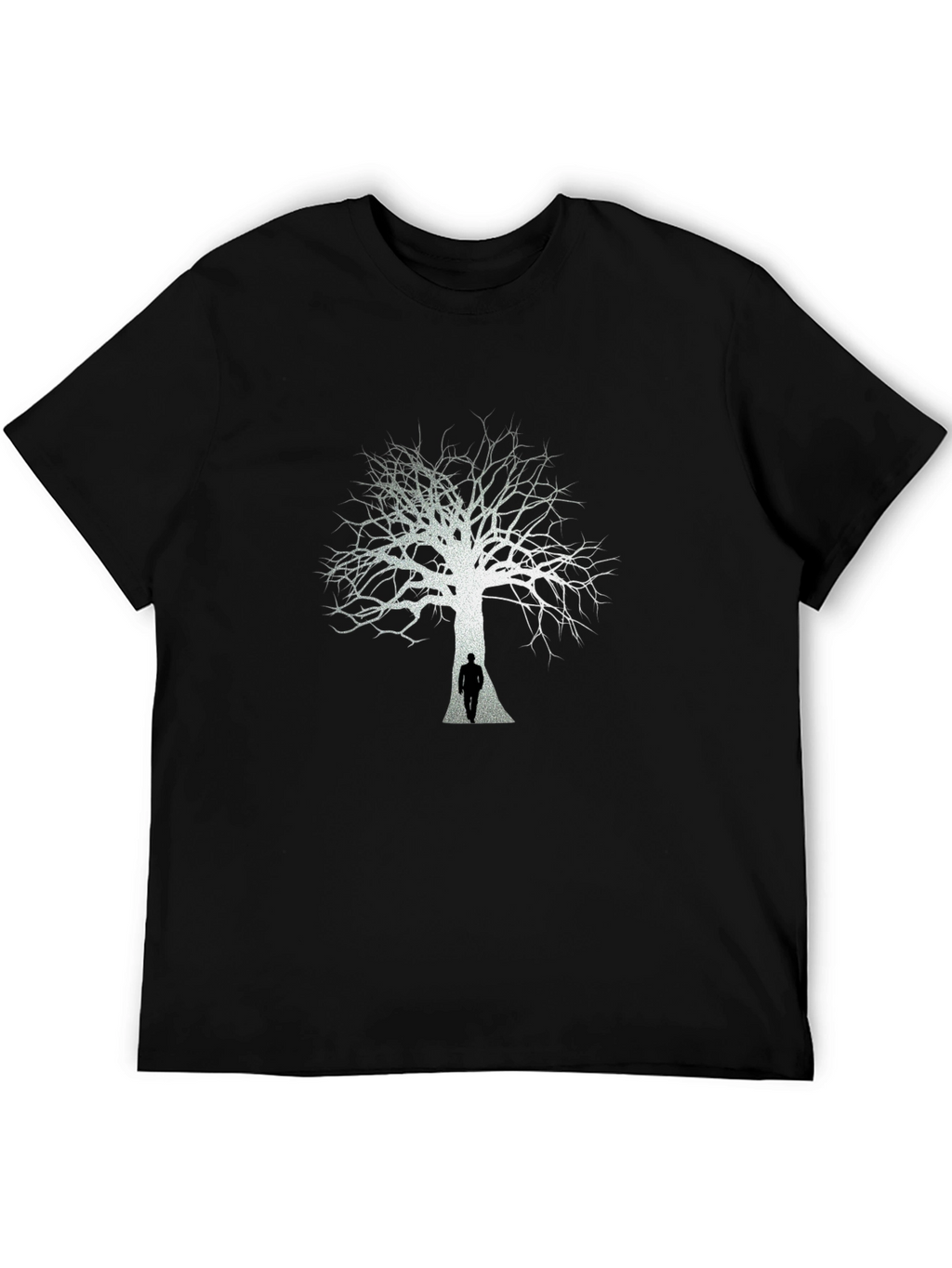 Black Tree Silhouette Graphic Tee