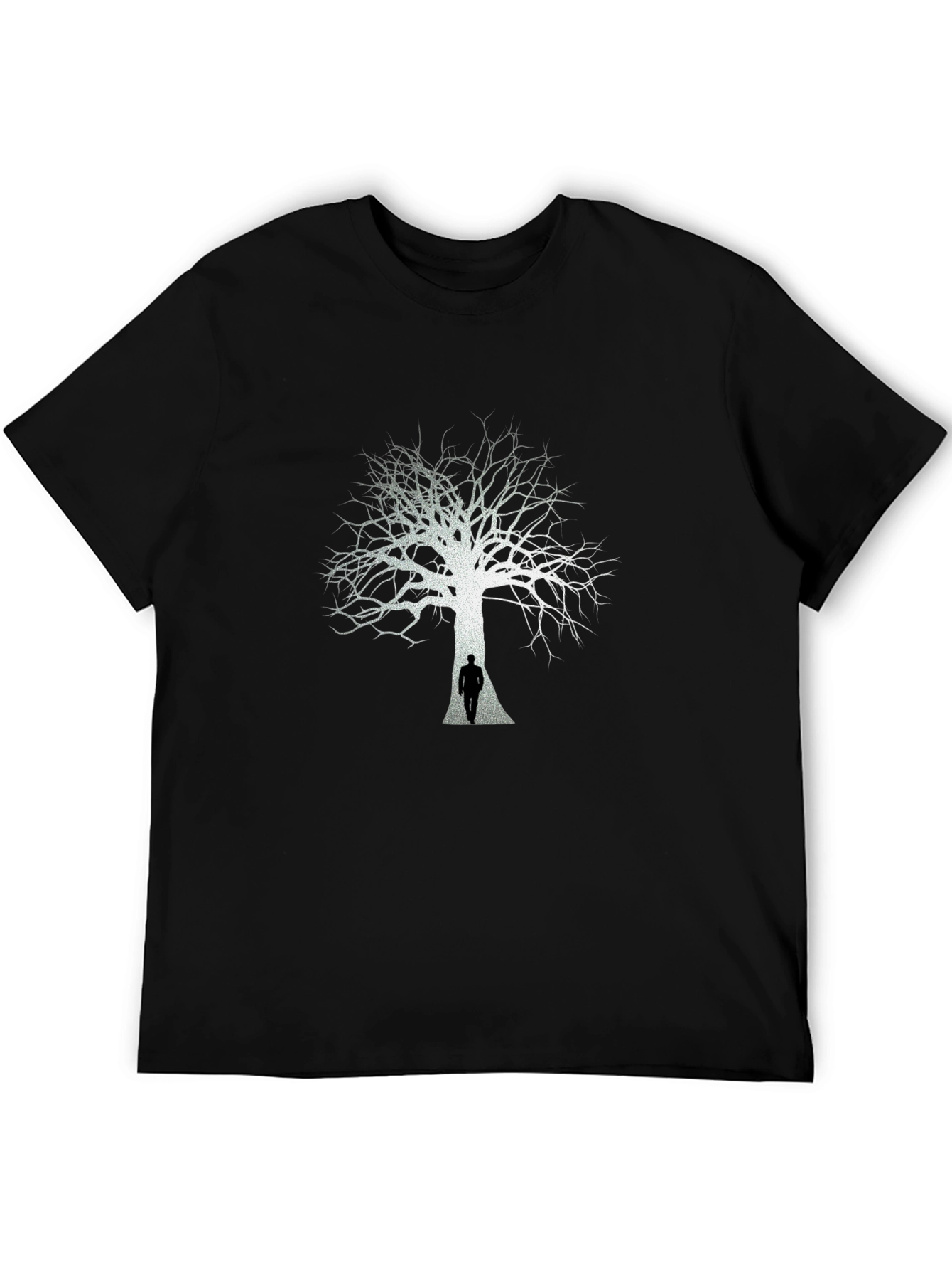 Black Tree Silhouette Graphic Tee