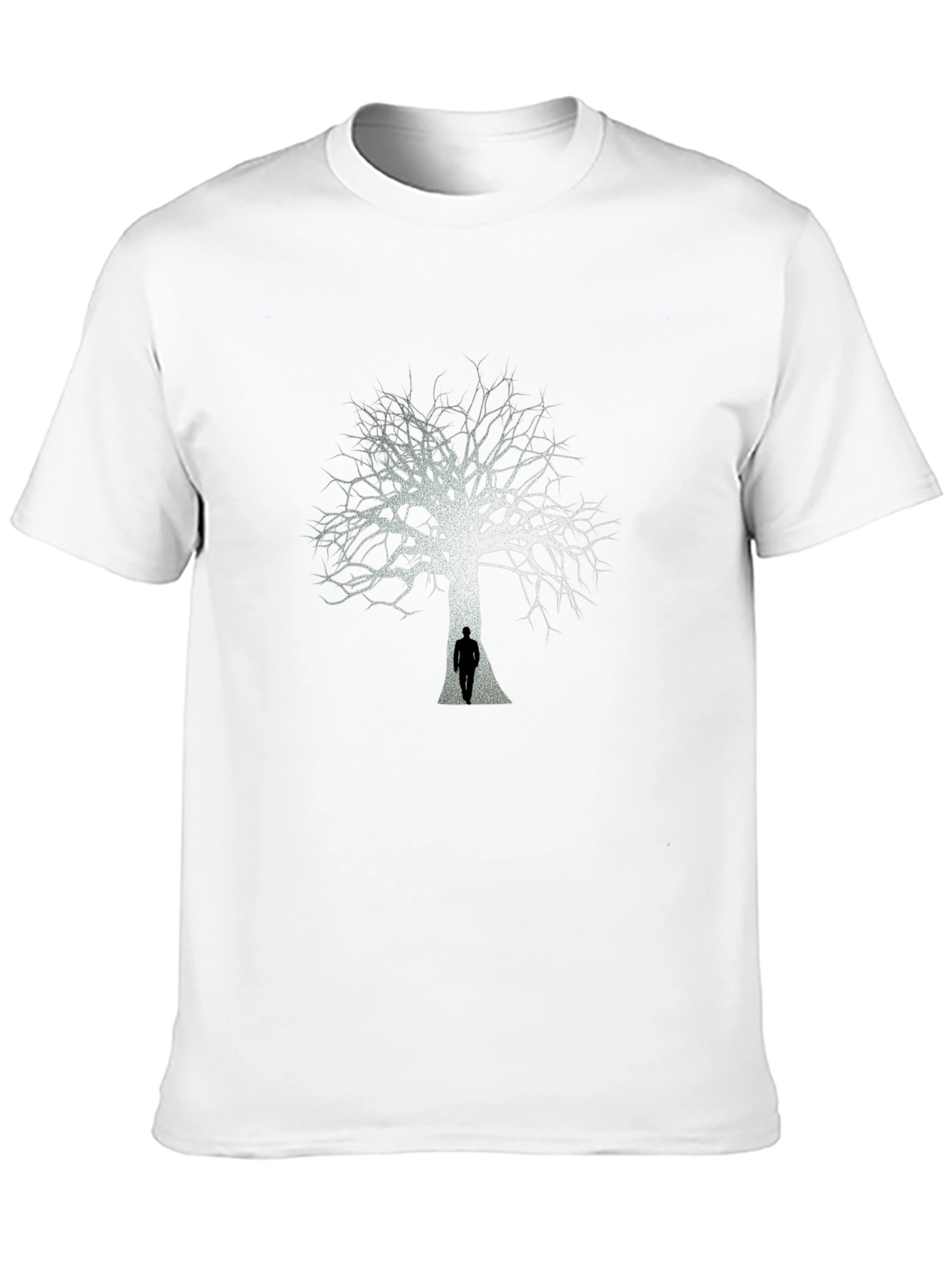 Black Tree Silhouette Graphic Tee