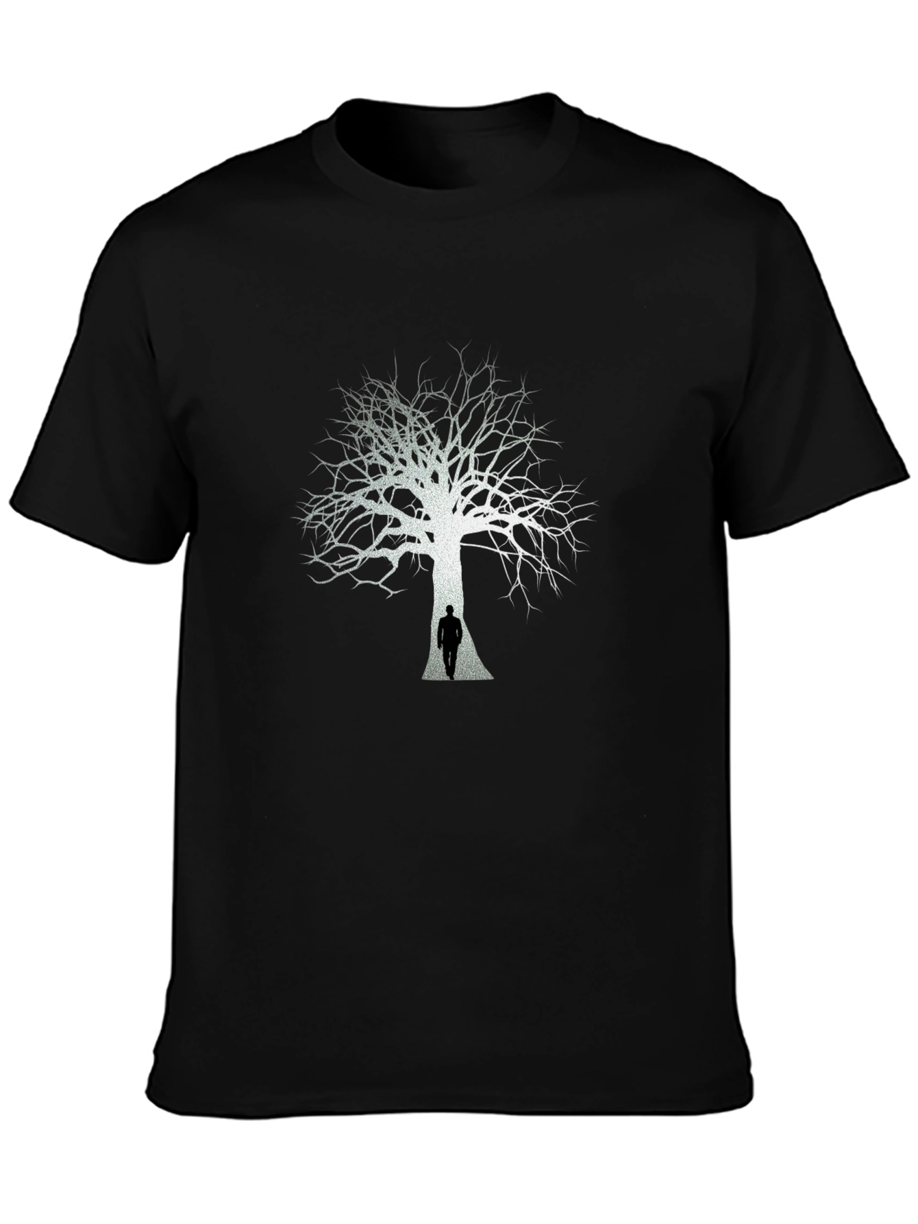 Black Tree Silhouette Graphic Tee