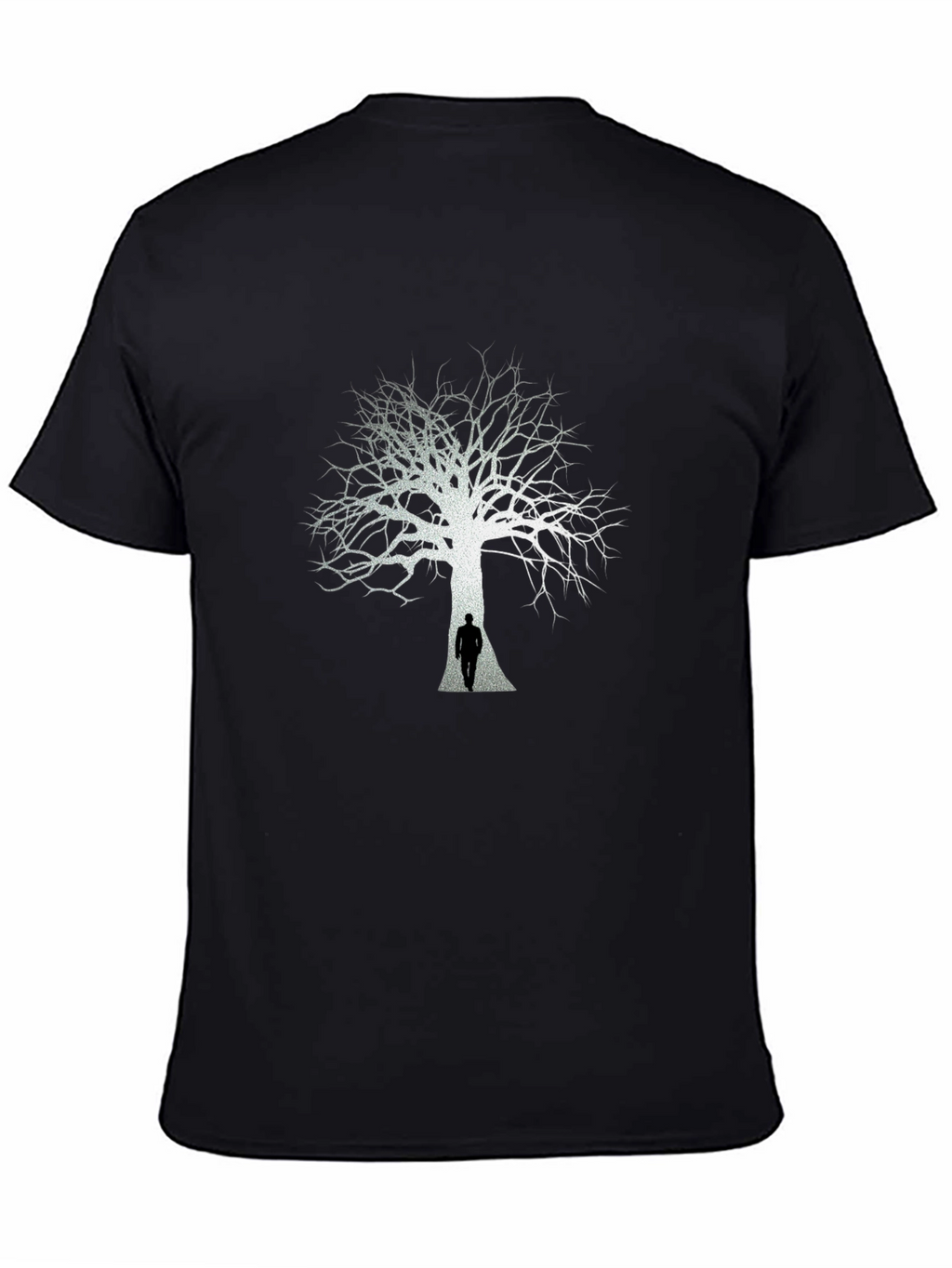 Black Tree Silhouette Graphic Tee