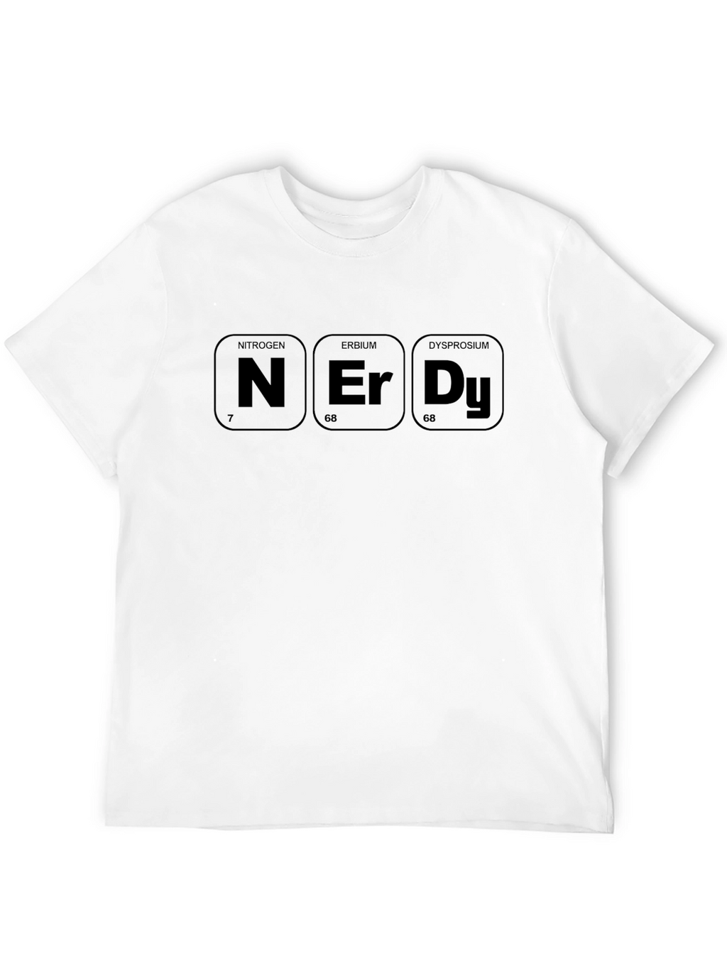 Nerdy Periodic Table Elements Black T-Shirt