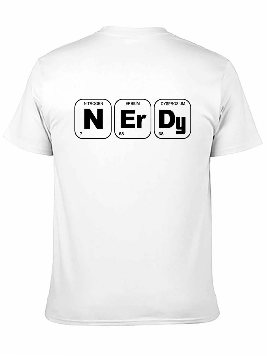 Nerdy Periodic Table Elements Black T-Shirt