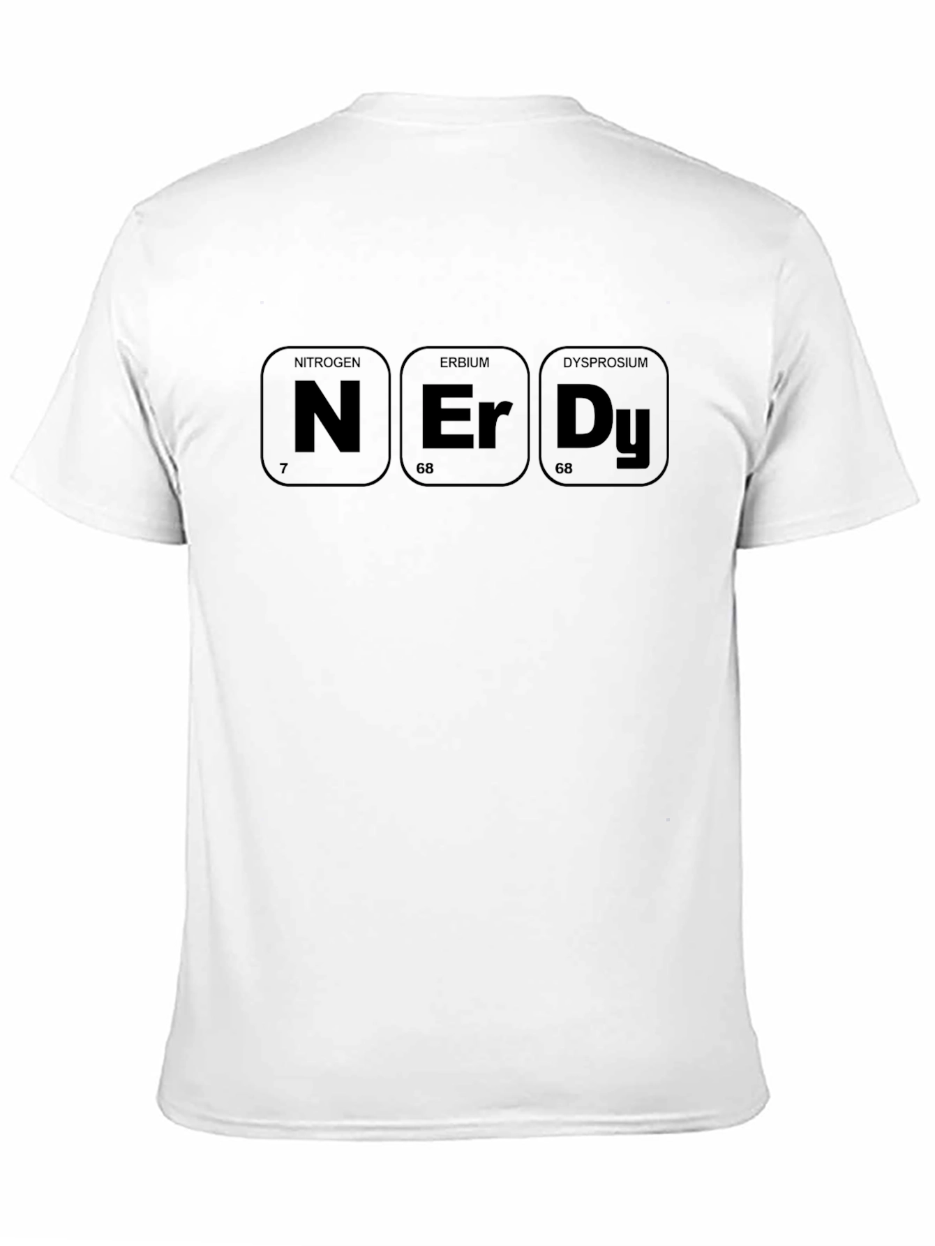 Nerdy Periodic Table Elements Black T-Shirt