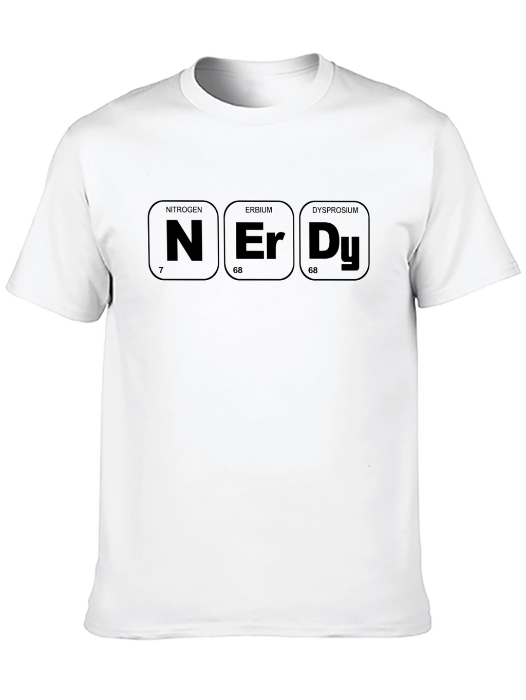 Nerdy Periodic Table Elements Black T-Shirt