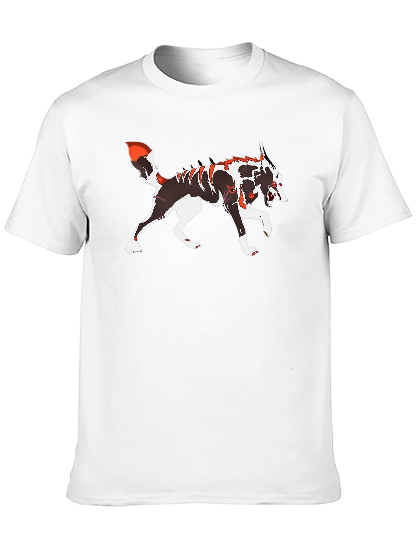 Wolf Graphic T-Shirt - Black Crew Neck Tee