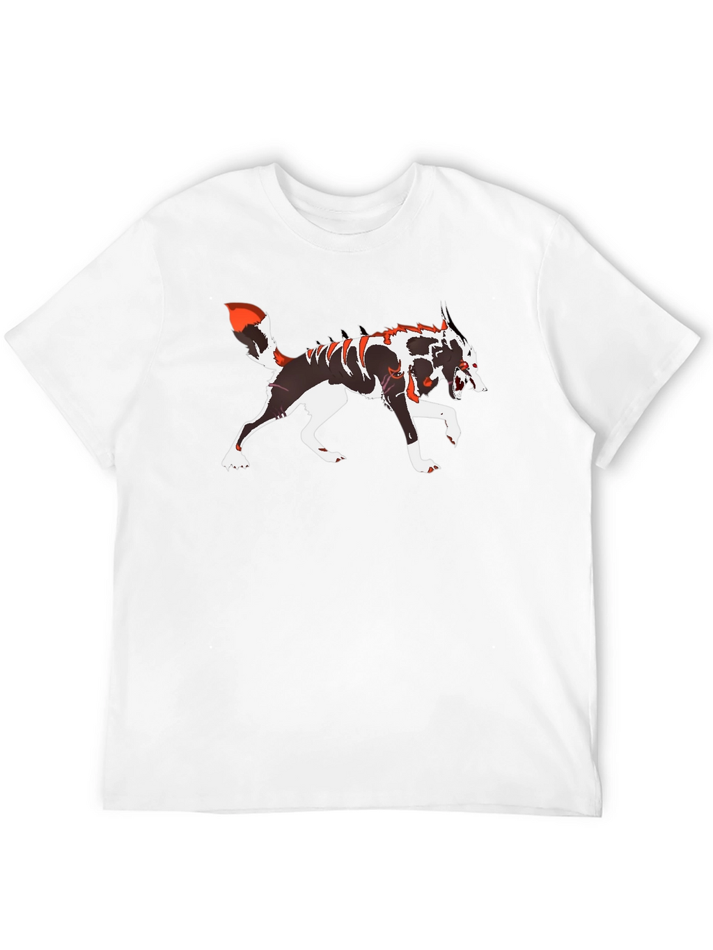 Wolf Graphic T-Shirt - Black Crew Neck Tee