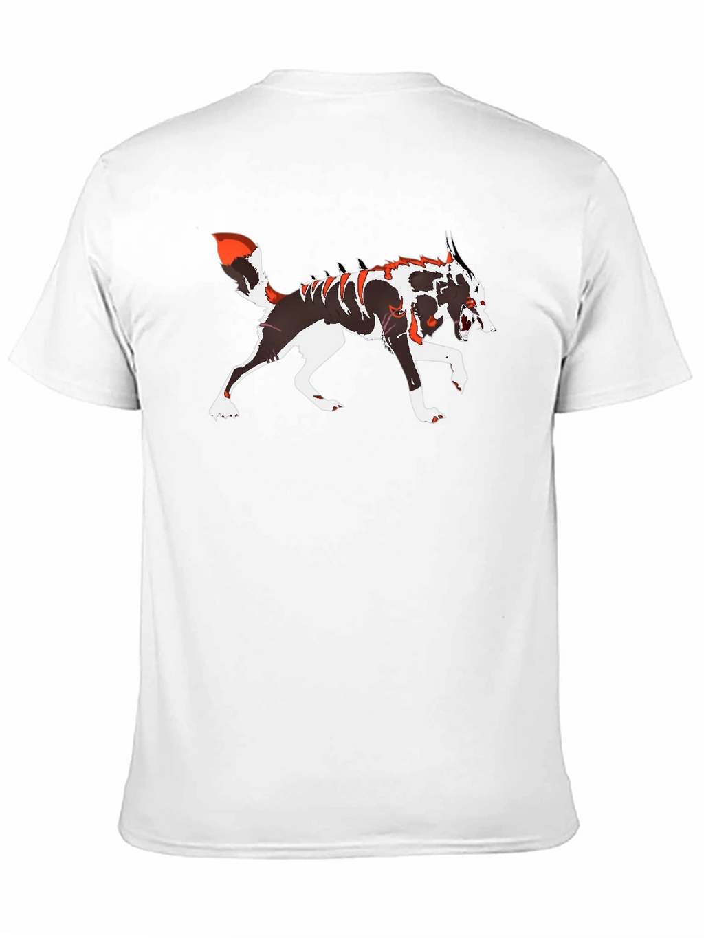 Wolf Graphic T-Shirt - Black Crew Neck Tee