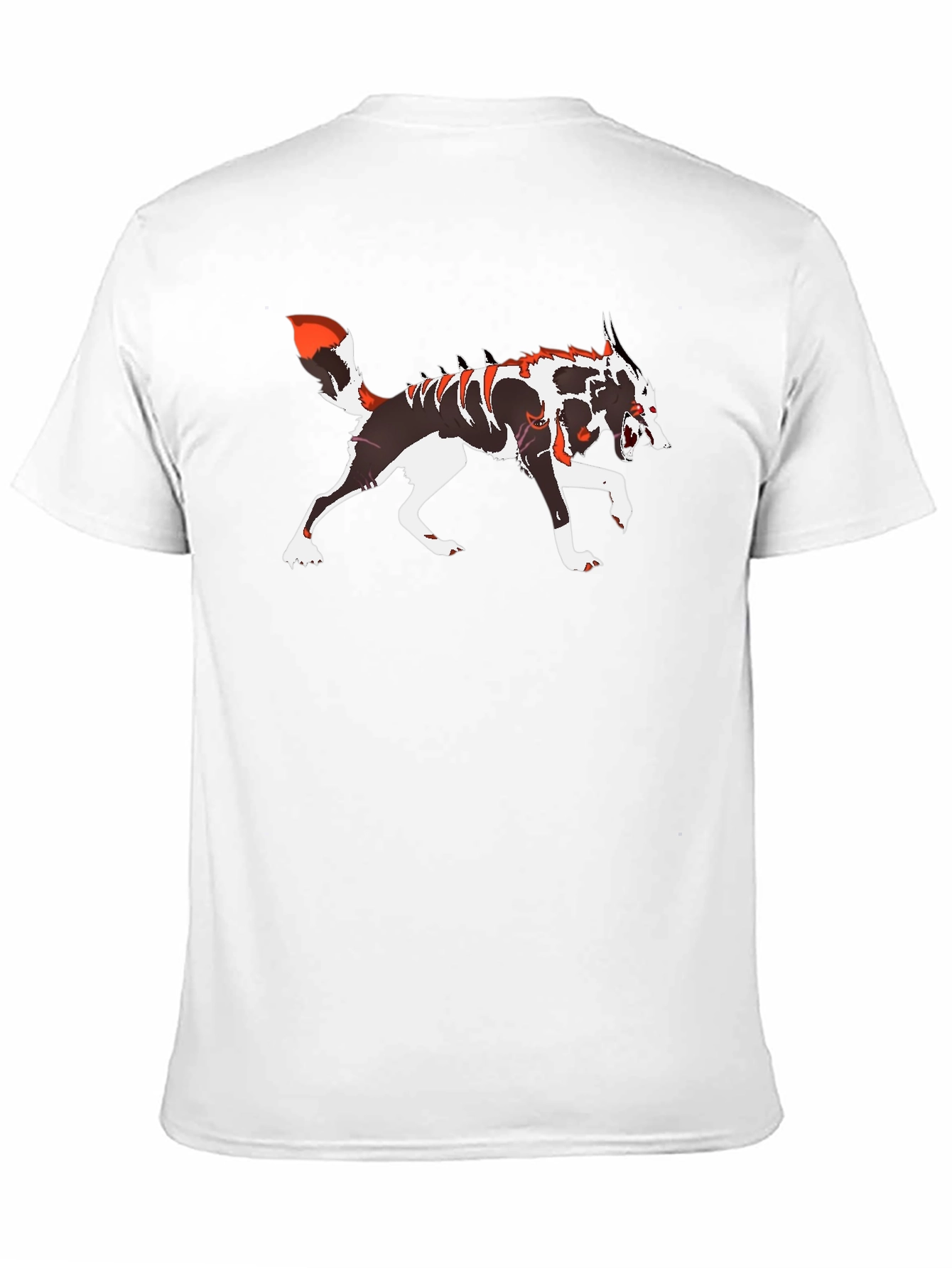 Wolf Graphic T-Shirt - Black Crew Neck Tee
