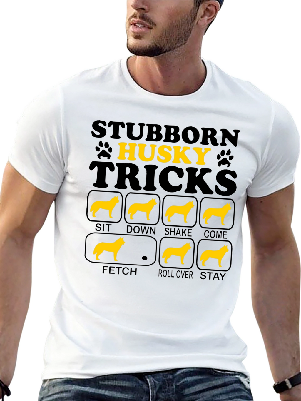 Stubborn Husky Tricks T-Shirt
