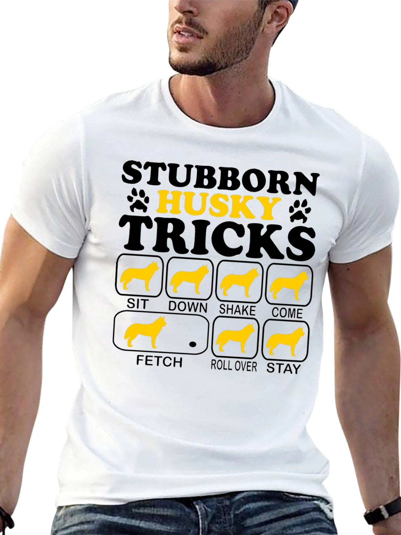 Stubborn Husky Tricks T-Shirt