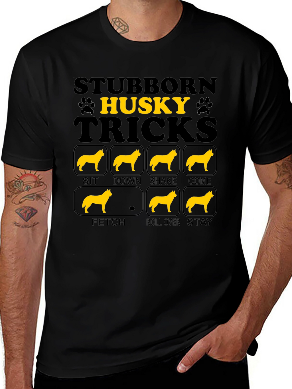 Stubborn Husky Tricks T-Shirt