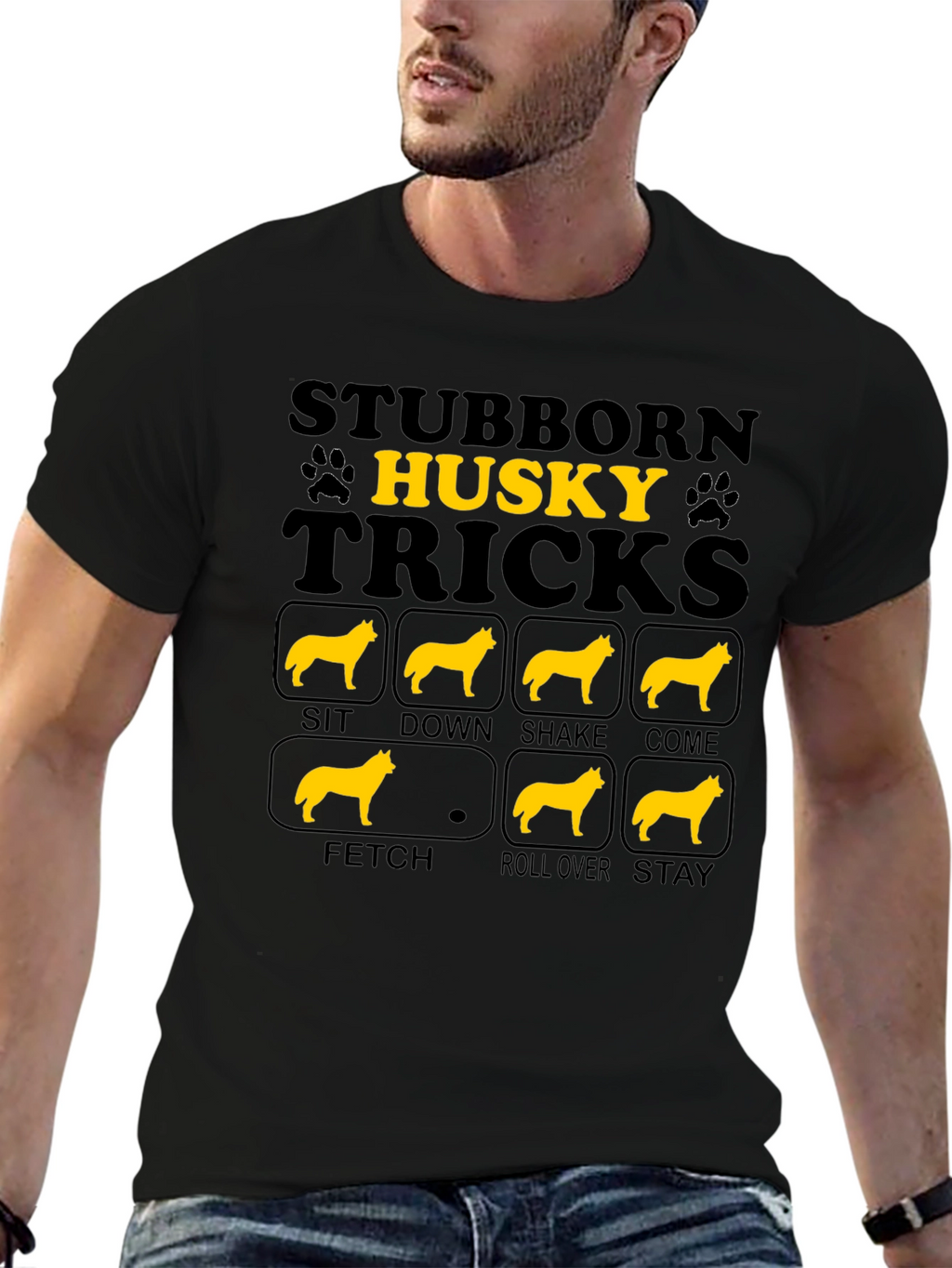 Stubborn Husky Tricks T-Shirt