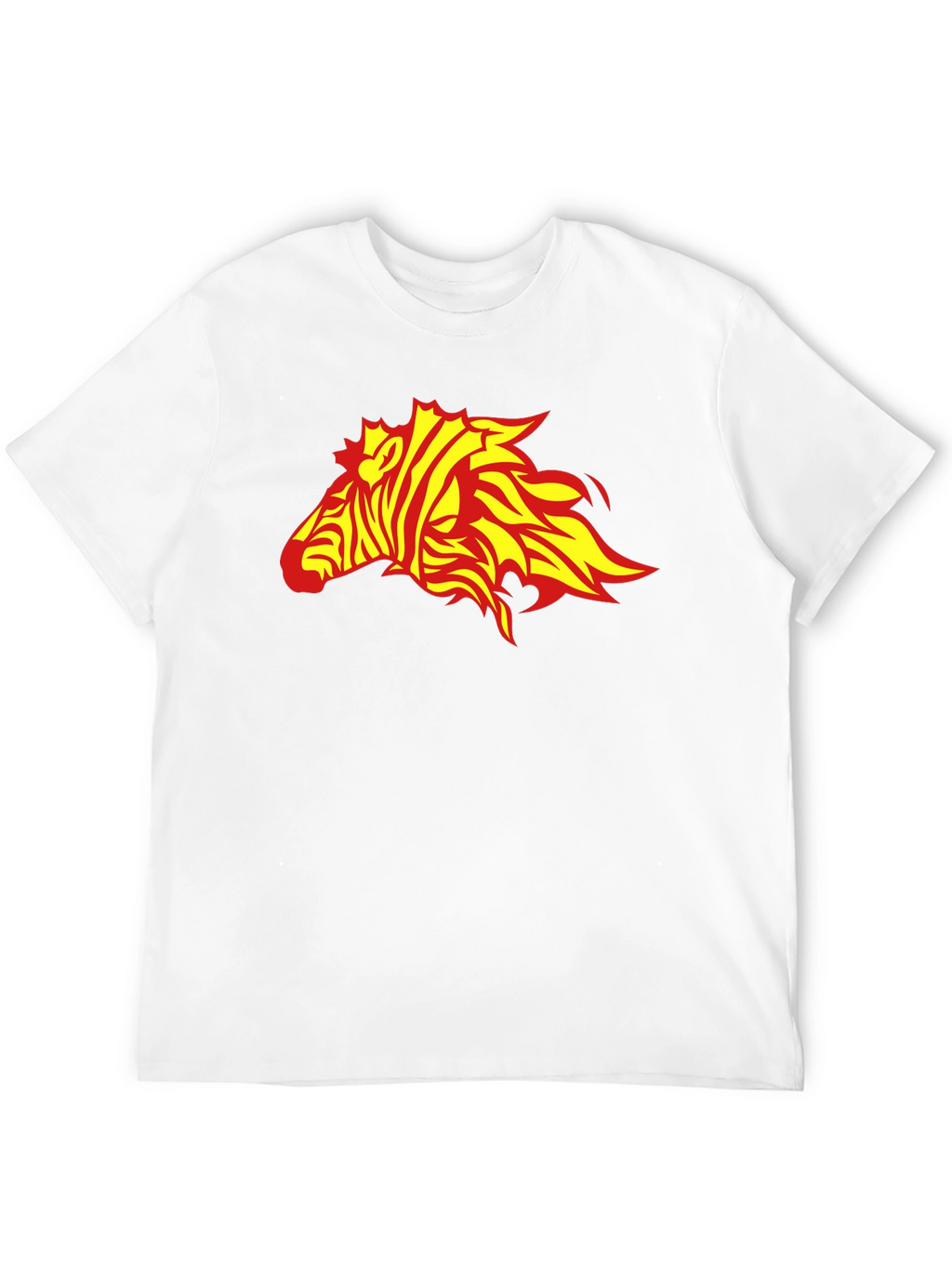 Zebra Flame Graphic Black T-Shirt