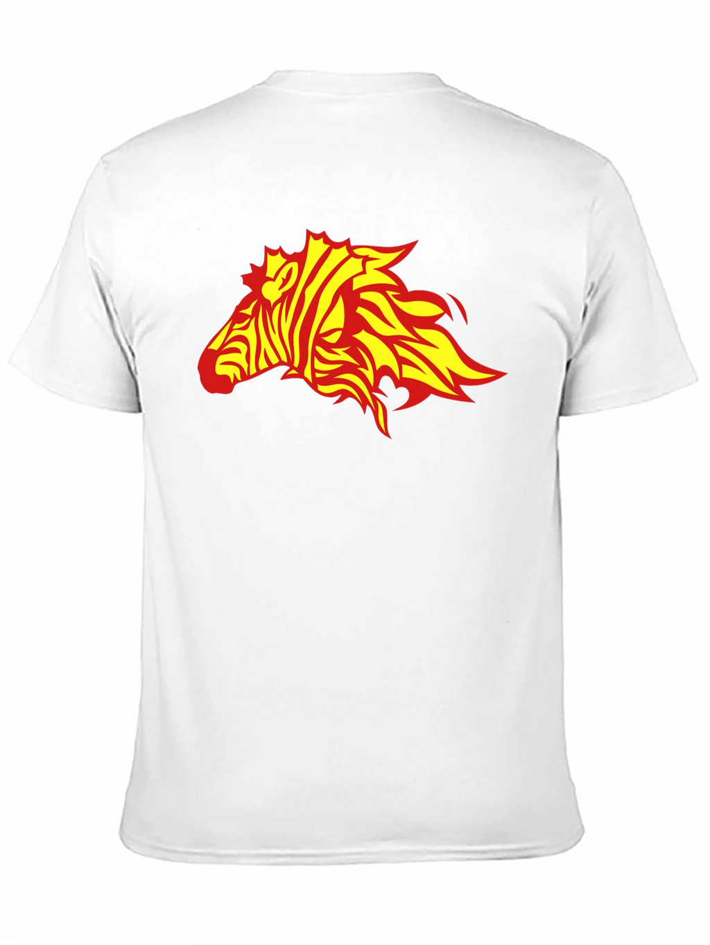 Zebra Flame Graphic Black T-Shirt