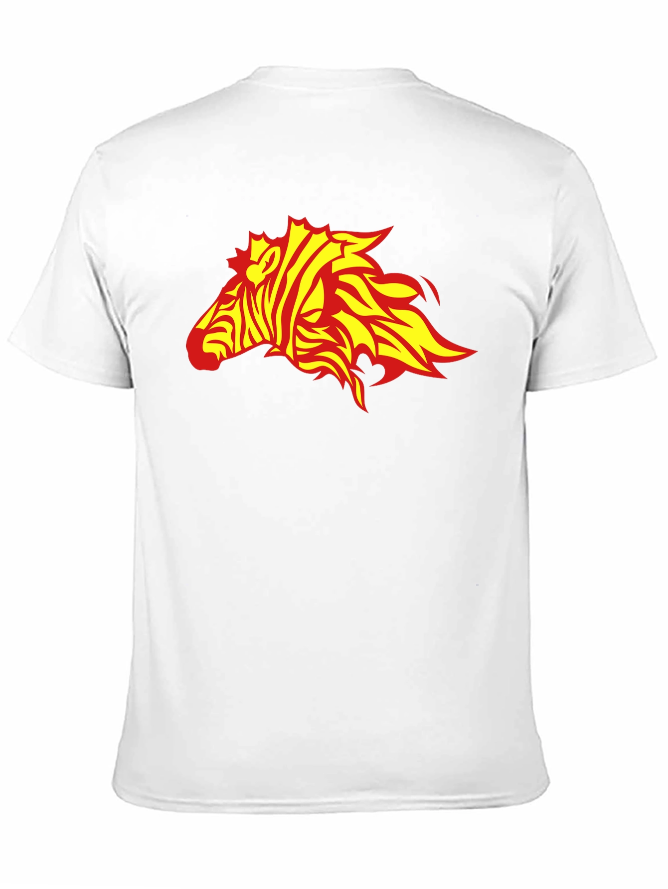 Zebra Flame Graphic Black T-Shirt