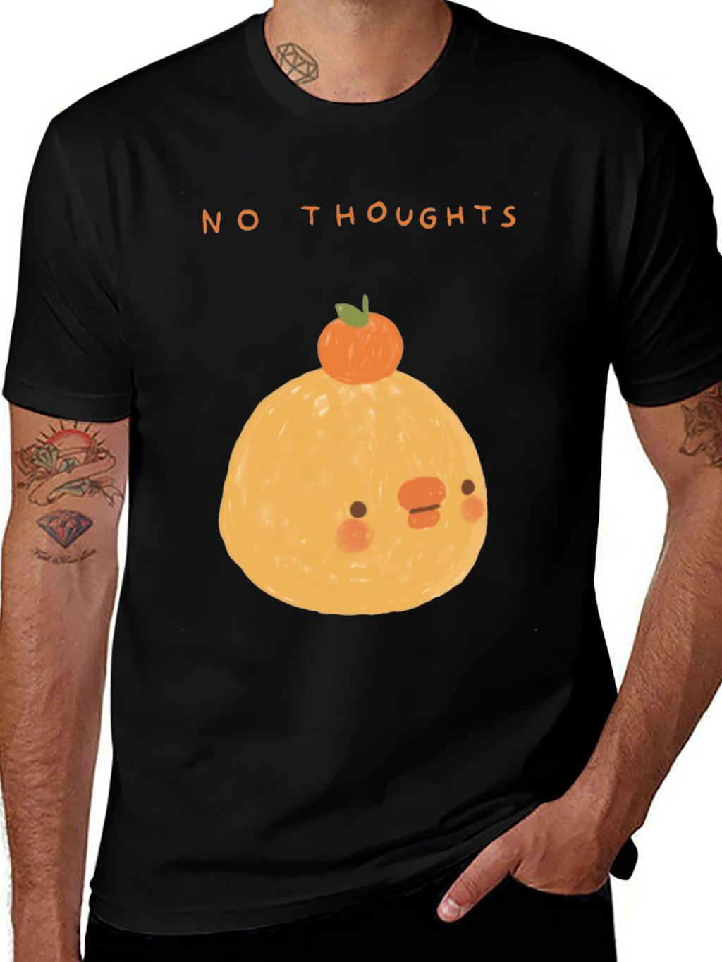 No Thoughts Graphic Tee - Cute Kawaii Style
