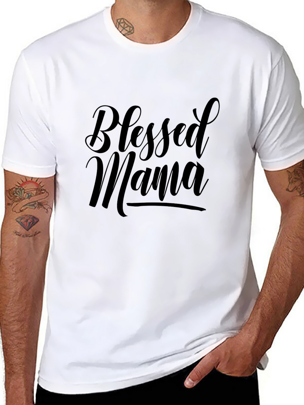 Blessed Mama Black T-Shirt - Stylish & Comfortable