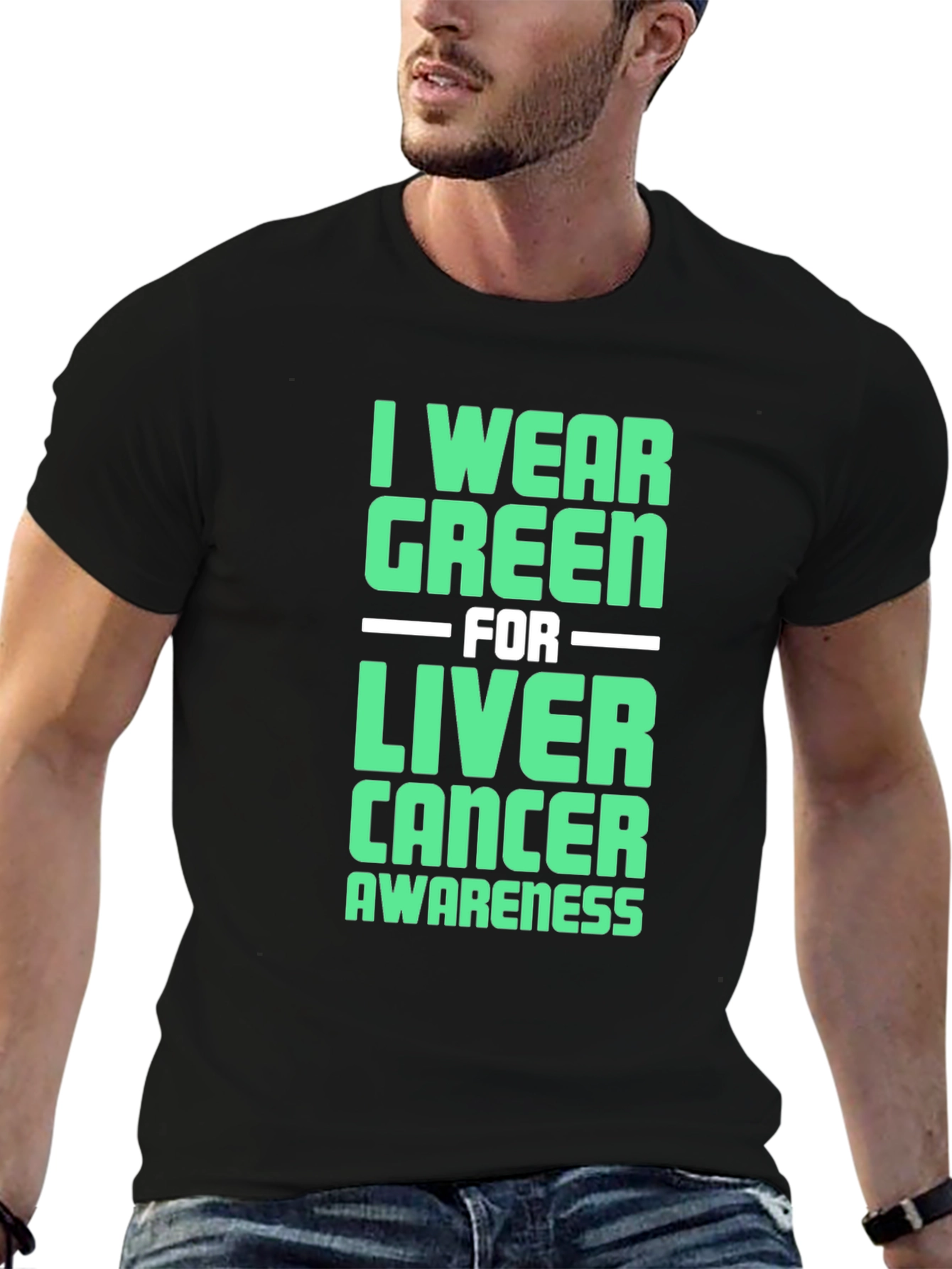 Green Liver Cancer Awareness T-Shirt