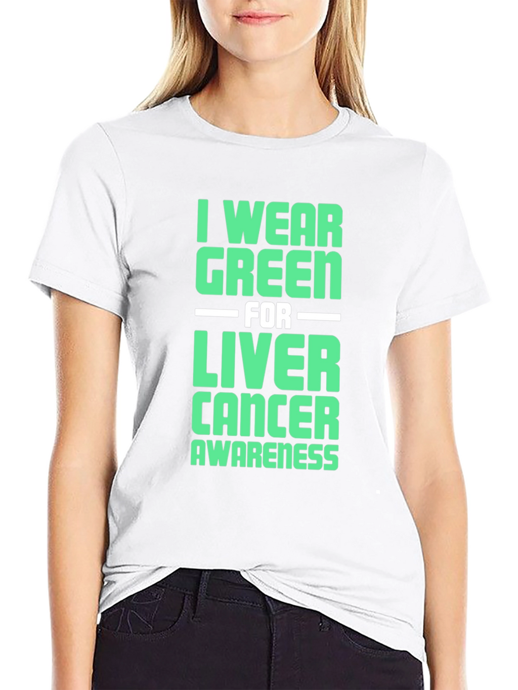 Green Liver Cancer Awareness T-Shirt