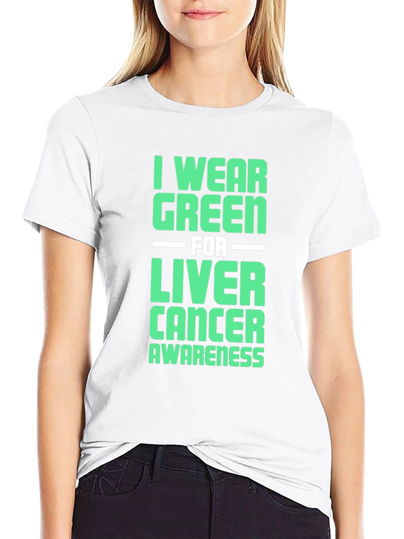 Green Liver Cancer Awareness T-Shirt