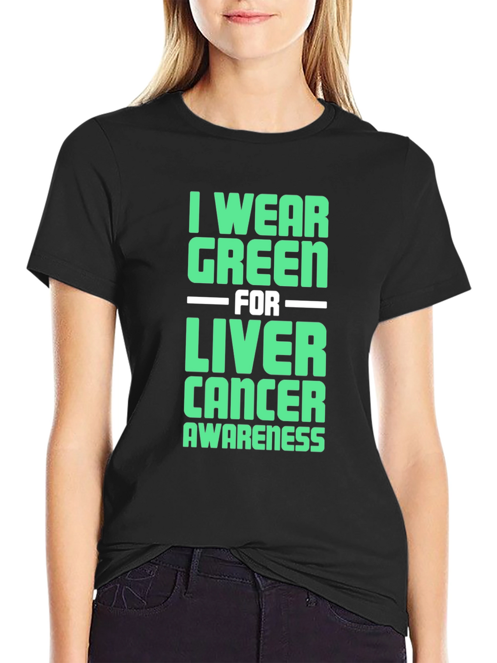 Green Liver Cancer Awareness T-Shirt
