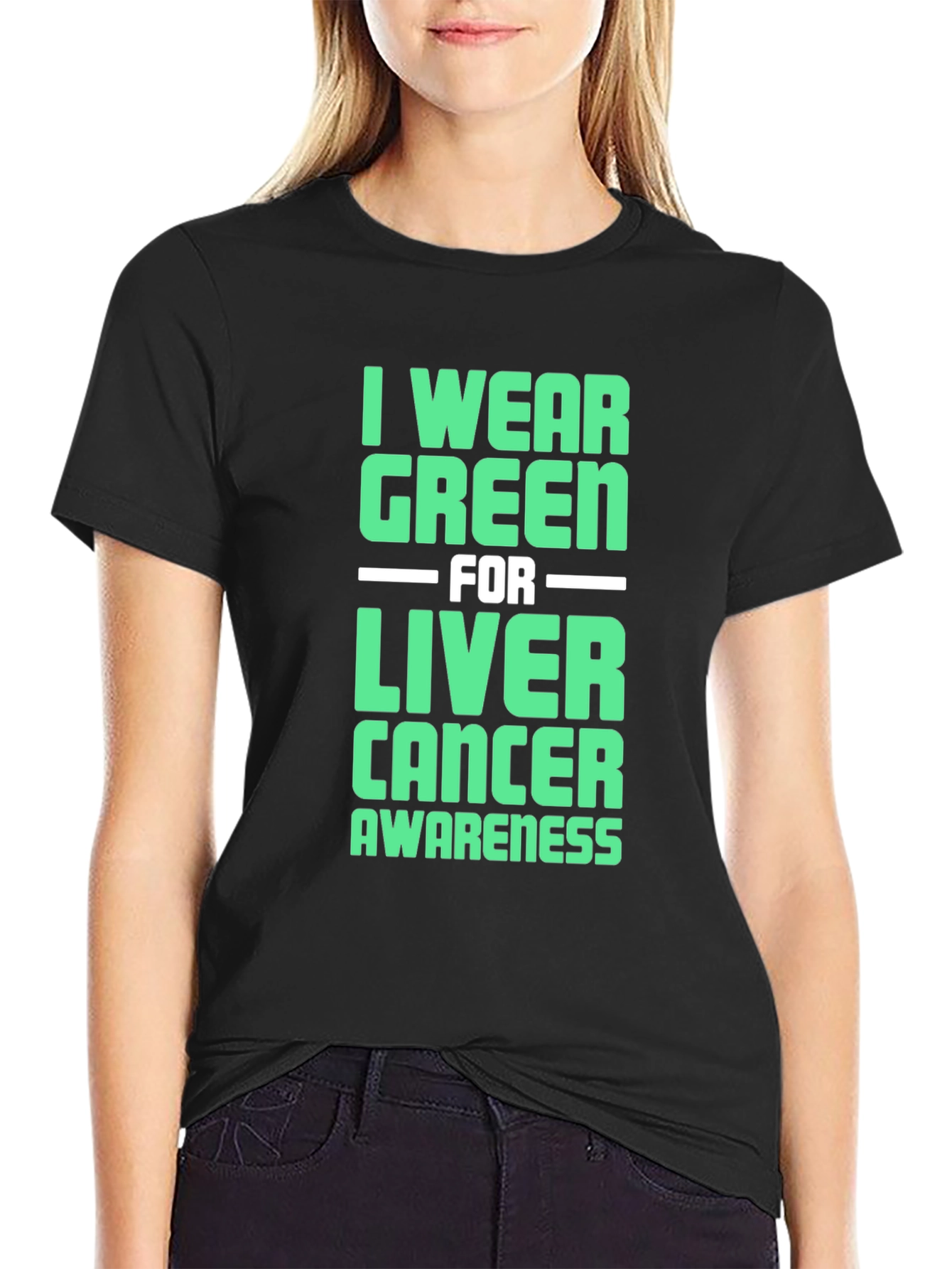 Green Liver Cancer Awareness T-Shirt