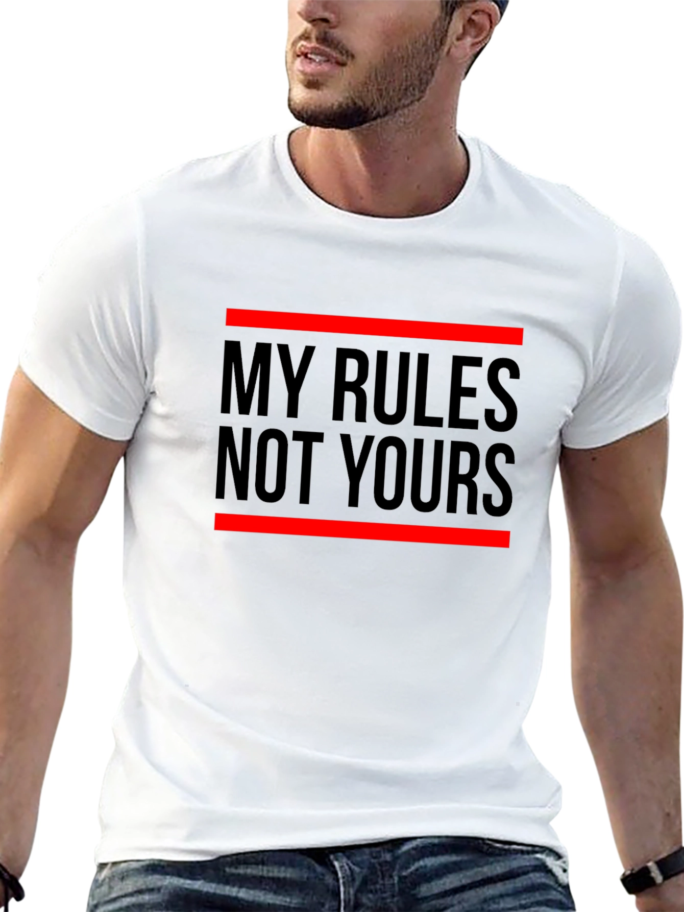 My Rules Not Yours Graphic Tee - Statement T-Shirt