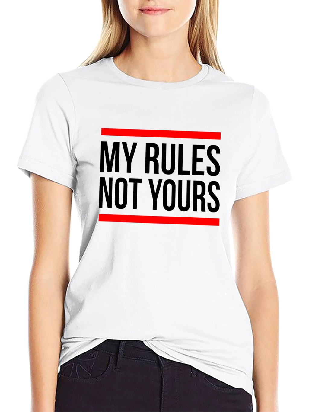 My Rules Not Yours Graphic Tee - Statement T-Shirt