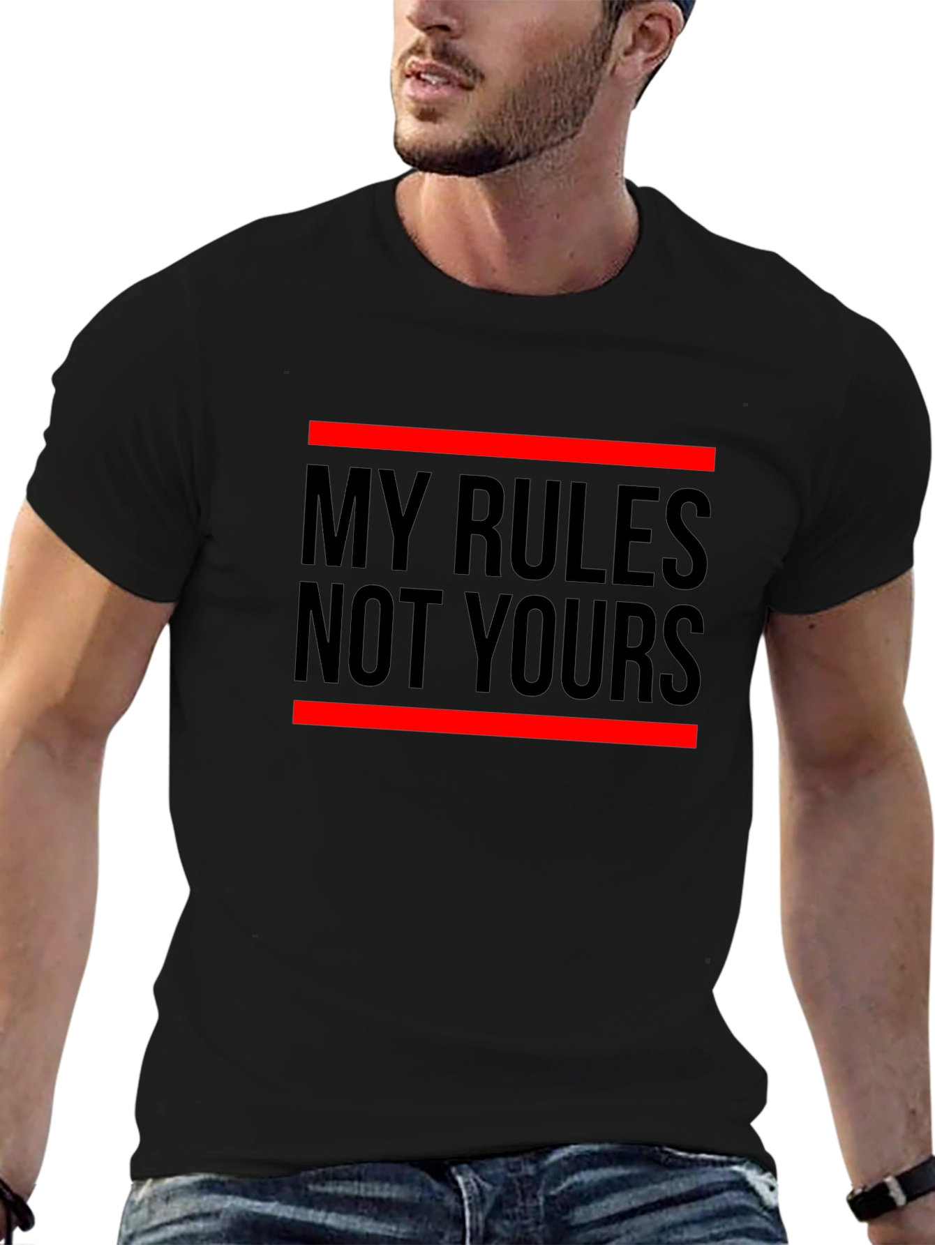 My Rules Not Yours Graphic Tee - Statement T-Shirt