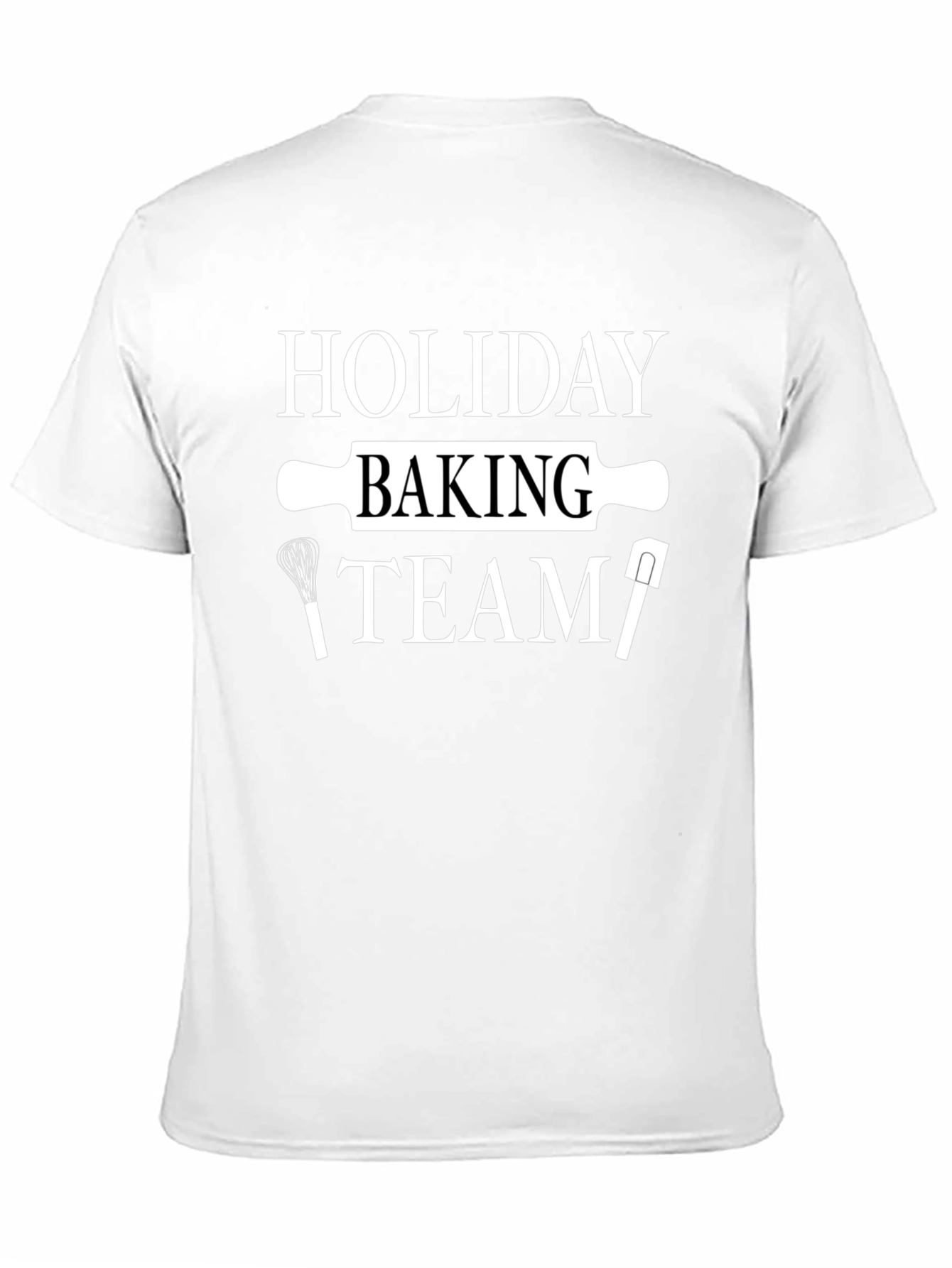 Holiday Baking Team Black T-Shirt