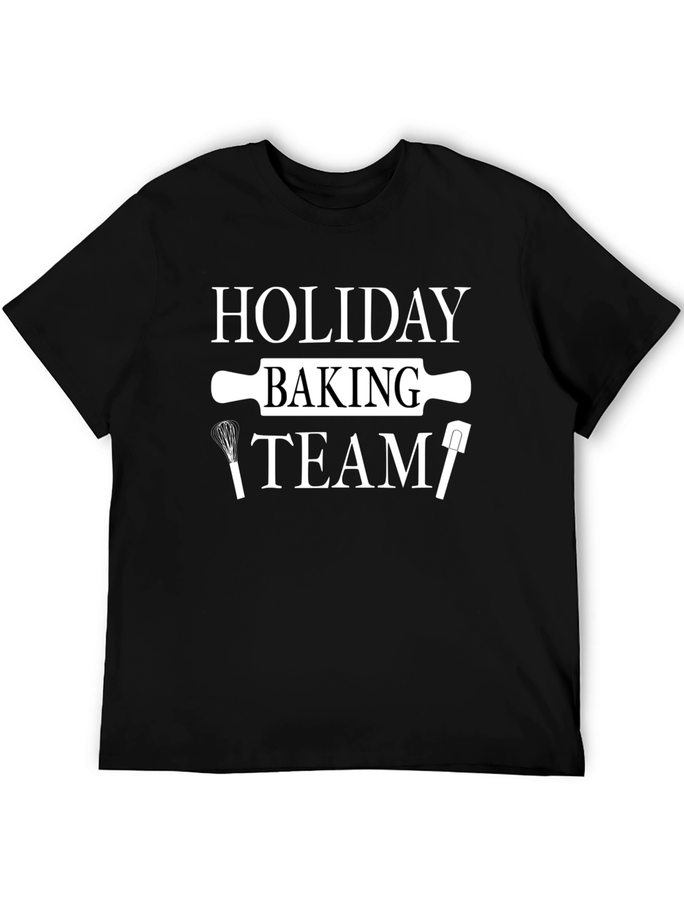 Holiday Baking Team Black T-Shirt